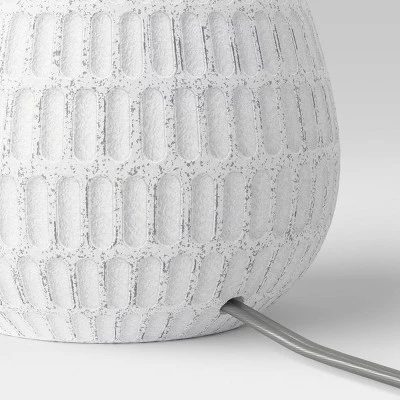 Ceramic Textured Table Lamp Base White - Threshold™ - Image 3
