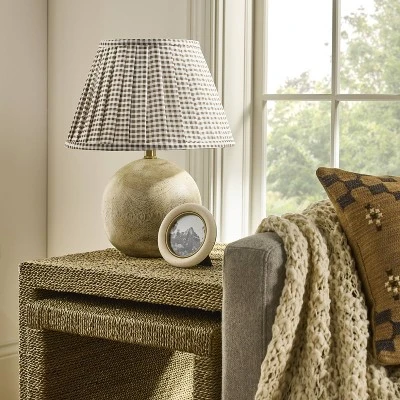Round Faux Wood Lamp Base Brown - Threshold™ Designed With Studio McGee - Image 2